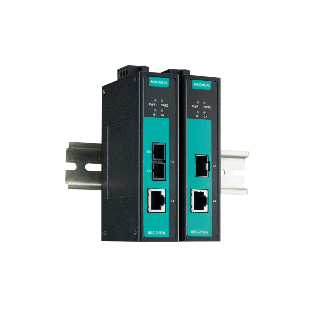 Moxa IMC-(G)101 -sarjan ethernet-mediamuuntimet